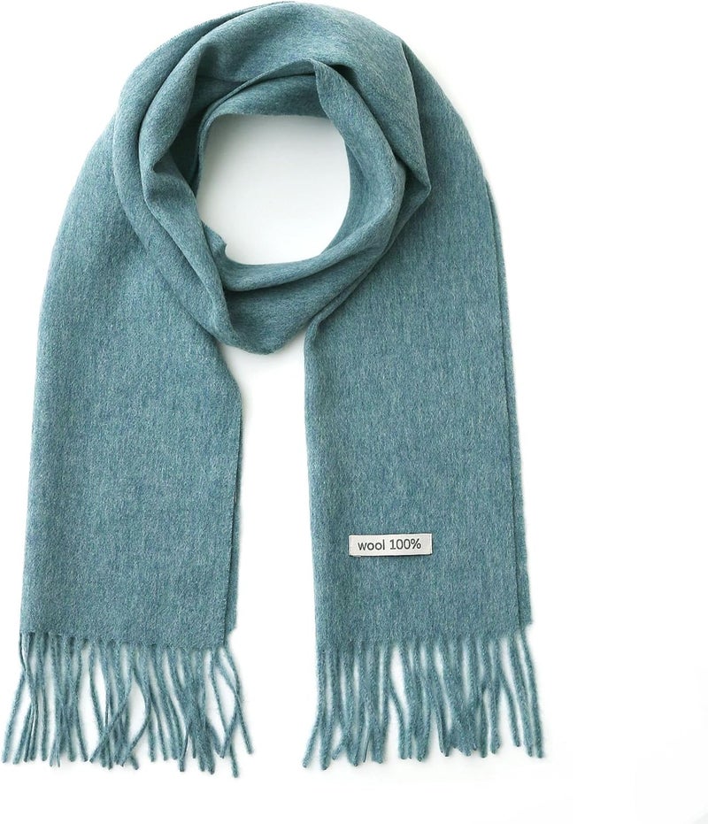 linişte 100% Wool Scarf - Men and Women Winter Warm Soft Luxurious Solid Colors Gift Box - Image 1